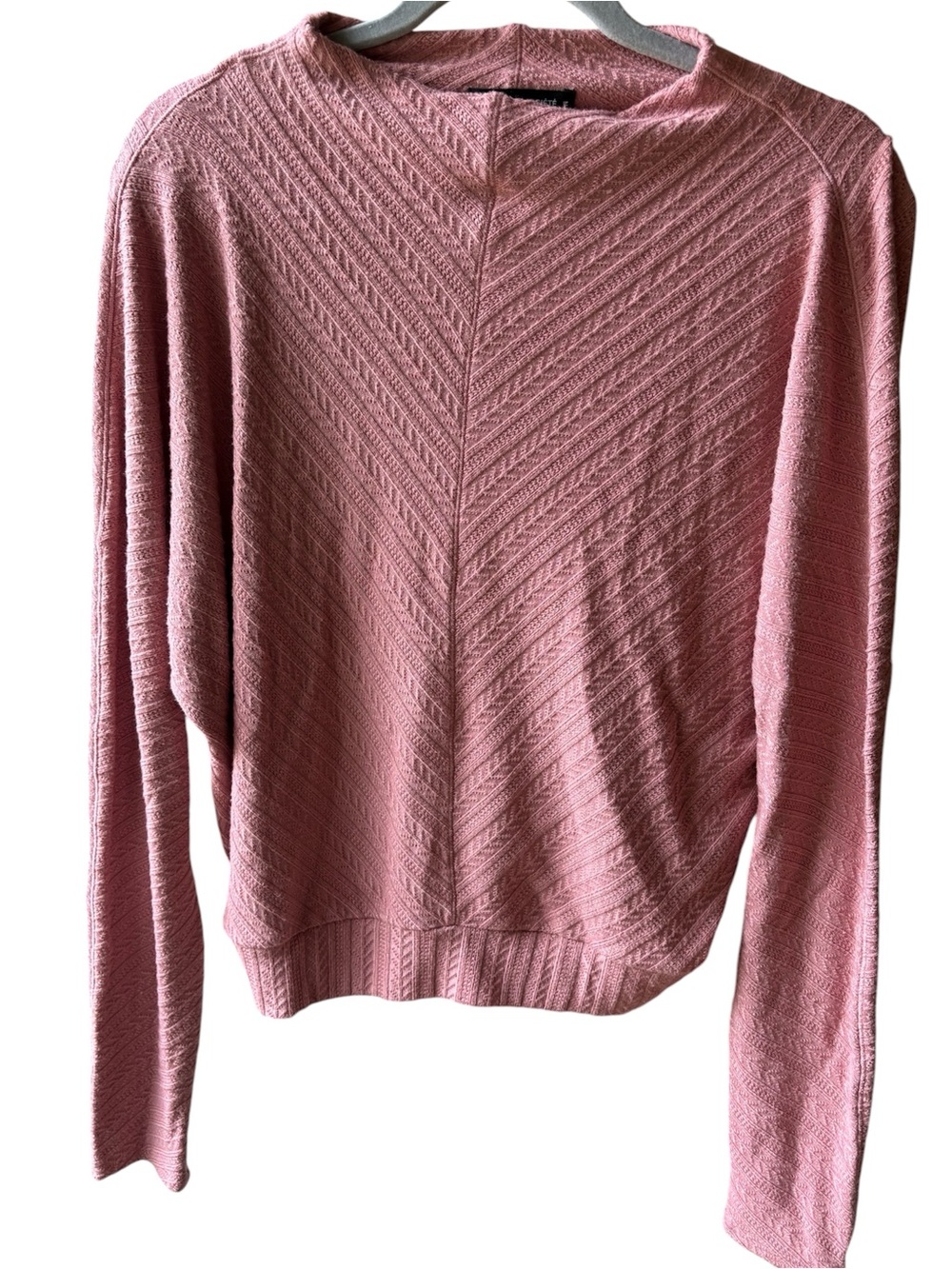 Thrive Société Chevron Textured Knit Sweater - Medium